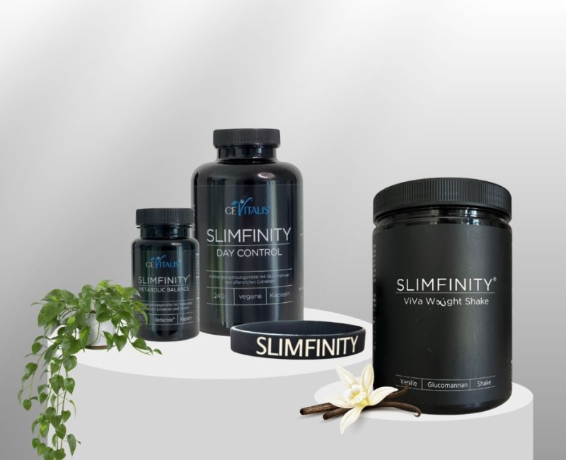 Cevitalis Slimfinity Day Control und Metabolic Balance Viva wights shake