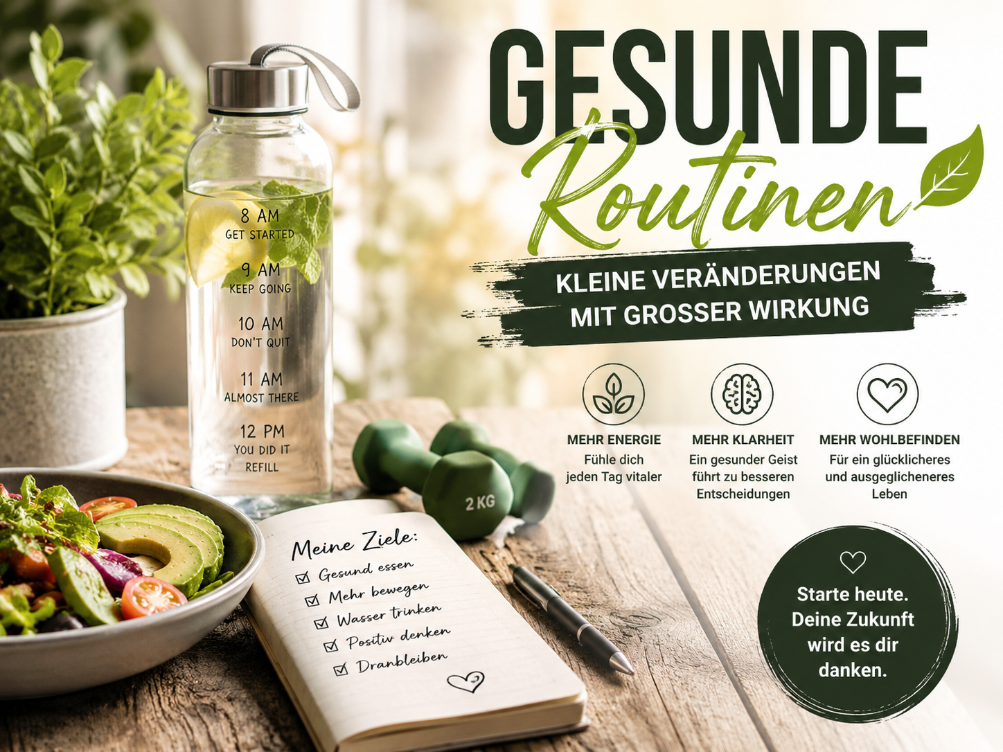 Gesunde Routinen für mehr Energie und Wohlbefinden