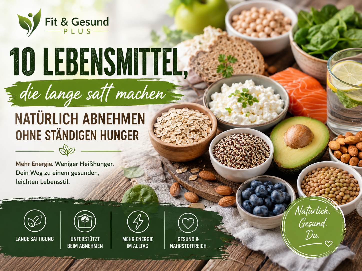10 Lebensmittel, die lange satt machen